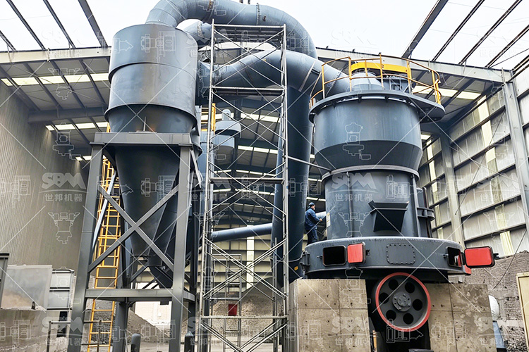 Linha de produção de moagem de ganga de carvão com capacidade de 100 000 t/ano na Indonésia